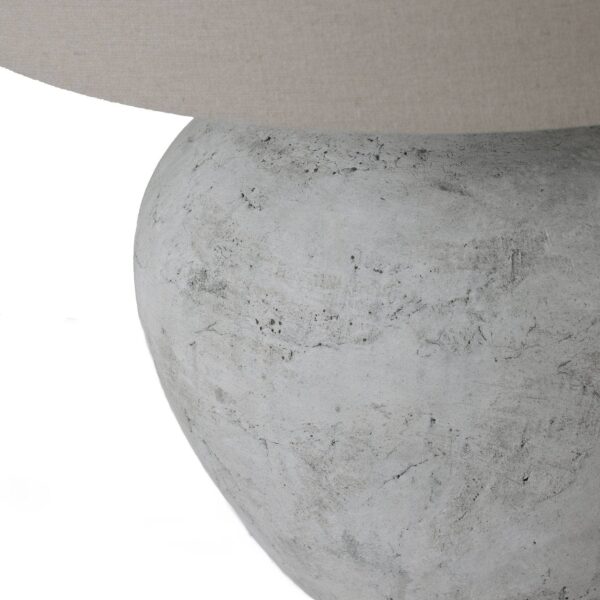 Darcy Round Table Lamp - Stone - Image 2