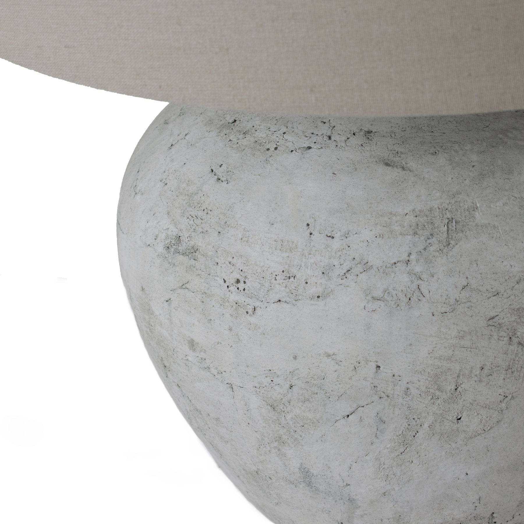 Darcy Round Table Lamp - Stone - Image 2