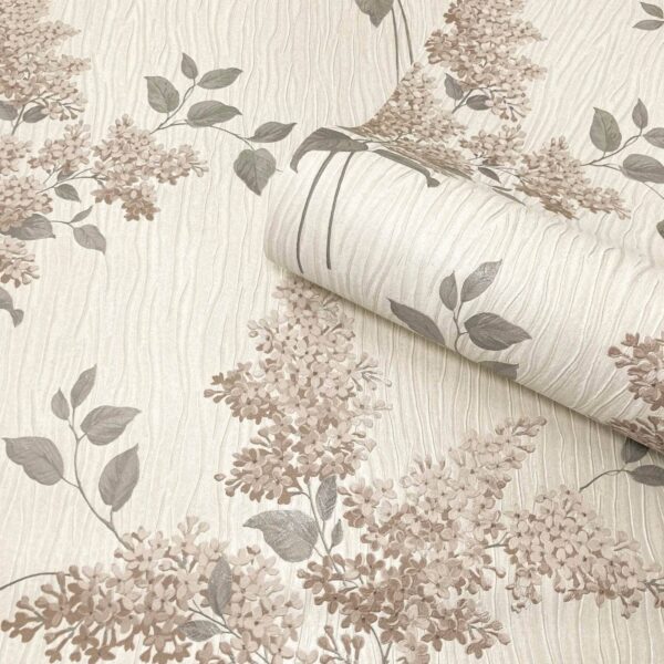 Marliam Fiore Beige & Charcoal Wallpaper – Elegant Belgravia B10 Design - Image 2