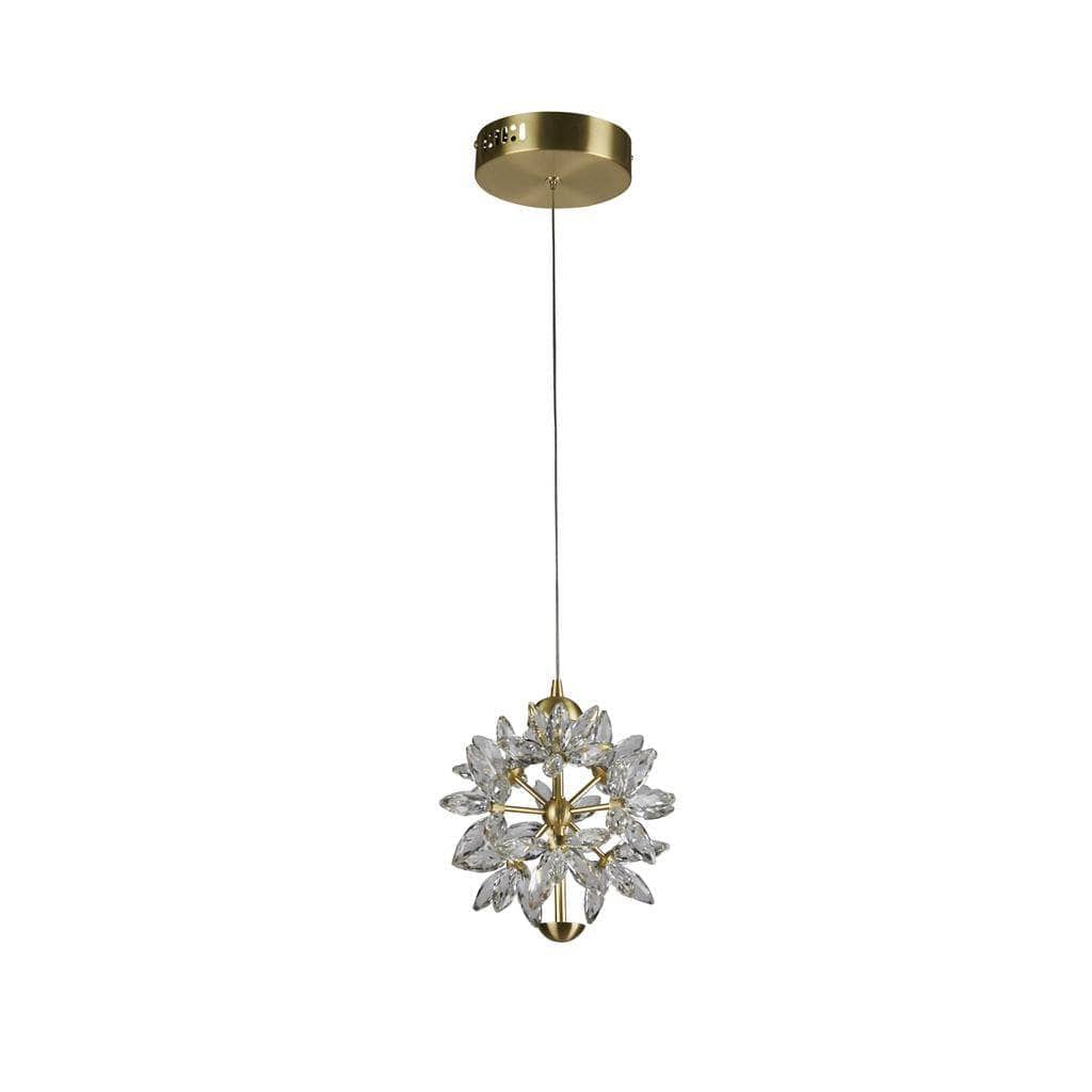 Marliam Satin Brass LED Pendant Light – Modern Elegant Ceiling Fixture - Image 2