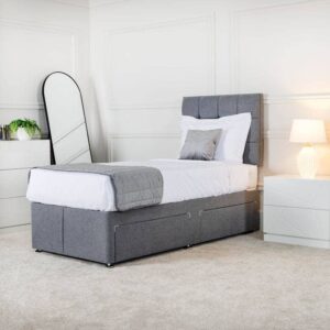 Marliam Titanium Diamond Single Divan Bed Set – Stylish & Comfortable