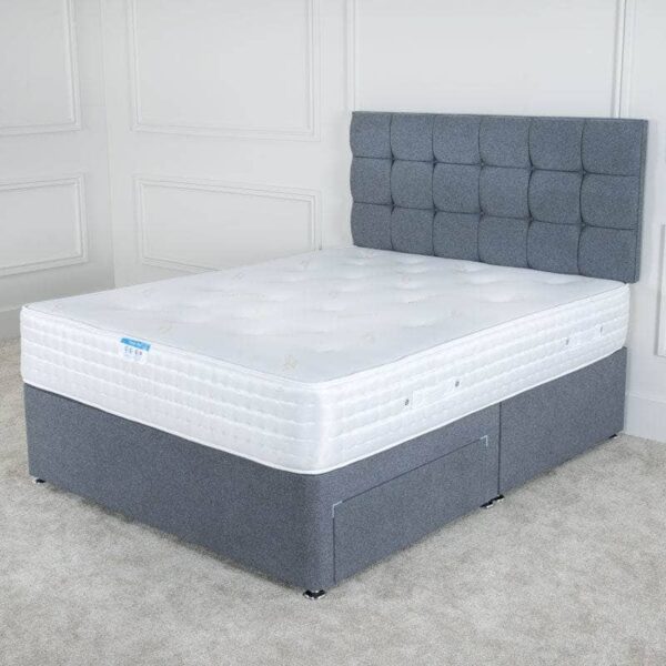 Marliam Titanium Diamond King Divan Bed Set – Modern & Comfortable - Image 2