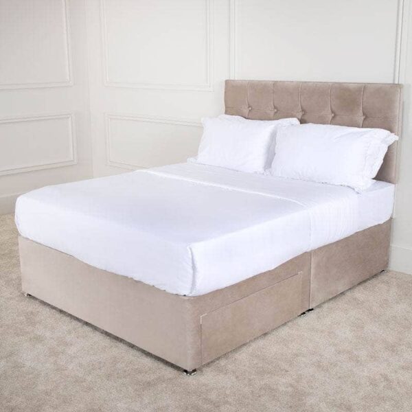 Marliam Coffee Diamond King Divan Bed Set – Elegant & Spacious - Image 2