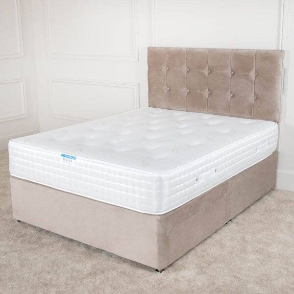 Marliam Coffee Diamond King Divan Bed Set – Elegant & Spacious - Image 4