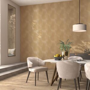 Marliam Graphic Gold Wallpaper – Stylish B46 Modern Wall Design