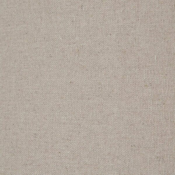 Squat White Beaded Ceramic Lamp With Linen Shade - Image 5