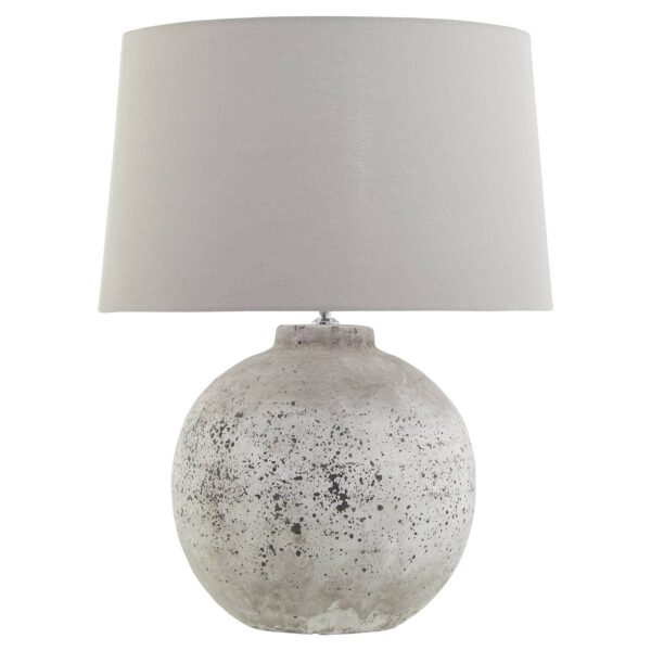 Tiber Large Ceramic Lamp - Stone - Image 2