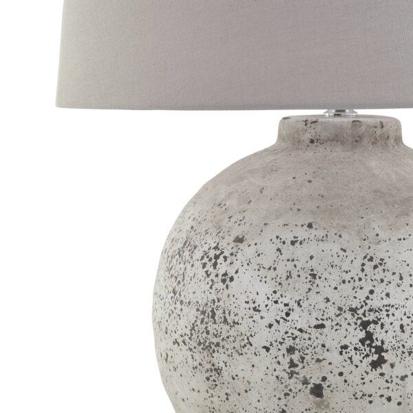 Tiber Large Ceramic Lamp - Stone - Image 3